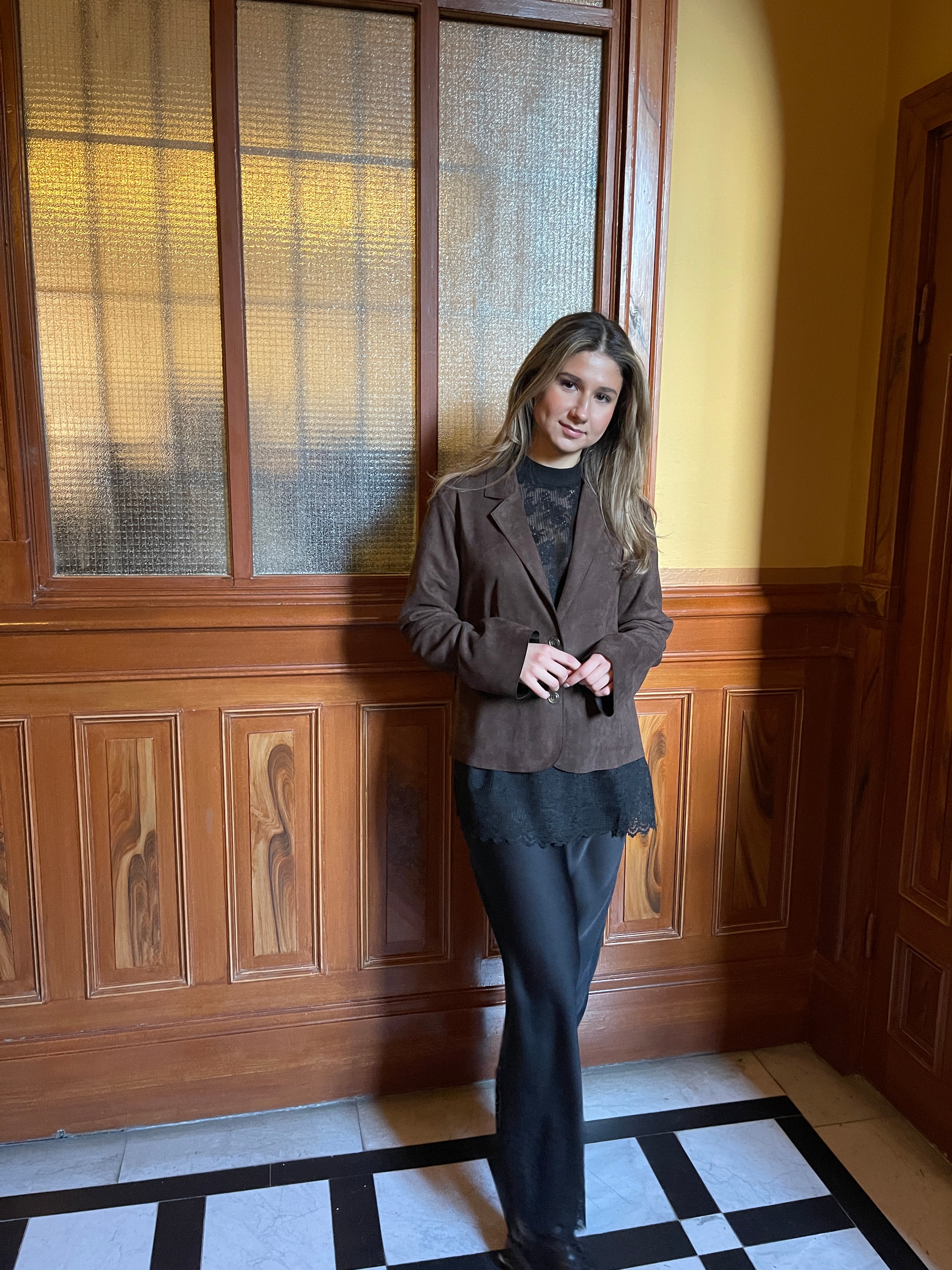 VIBIRNE Blazer - Coffee Bean